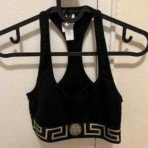 Versace Bra Black & Gold Size 1